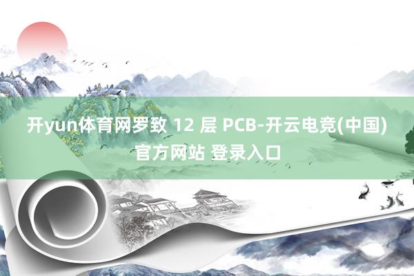 开yun体育网罗致 12 层 PCB-开云电竞(中国)官方网站 登录入口